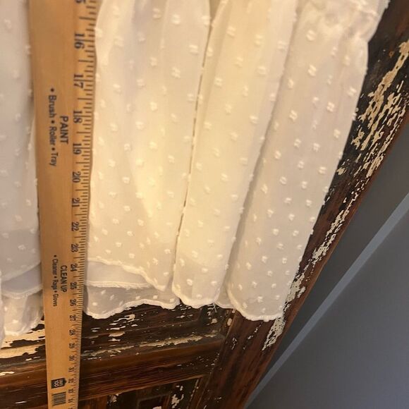 White ribbon overlay Trixx Clothing Co white babydoll sundress. Women’s size M. - Picture 5 of 8